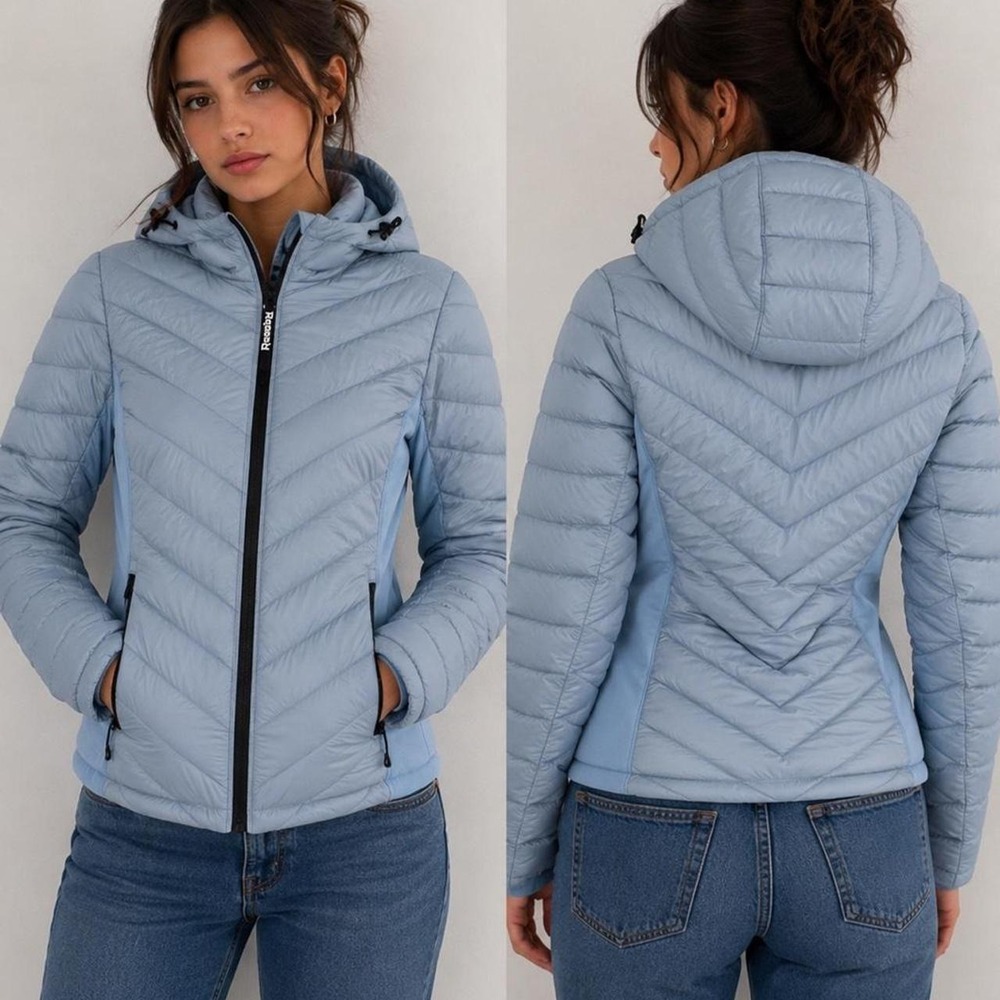 Reebok light blue‎ puffer jacket ❄️